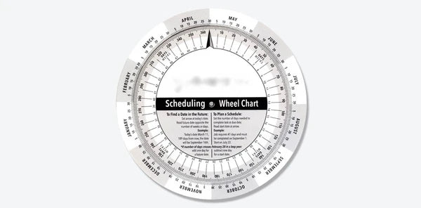 Scheduling Wheel Chart Calendar image 0