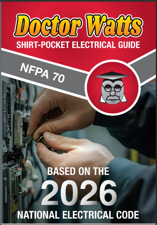 Pre-sale 2026 Dr. Watts Pocket Electrical Guide Based on the NEC
