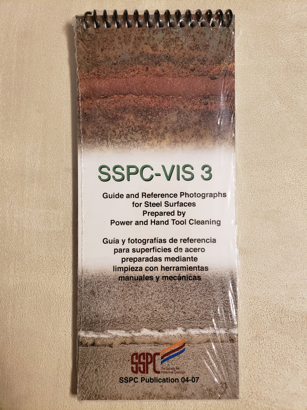 SSPC VIS 3 guide and reference photographs for steel surfaces prepared by power and hand tool cleaning image 0