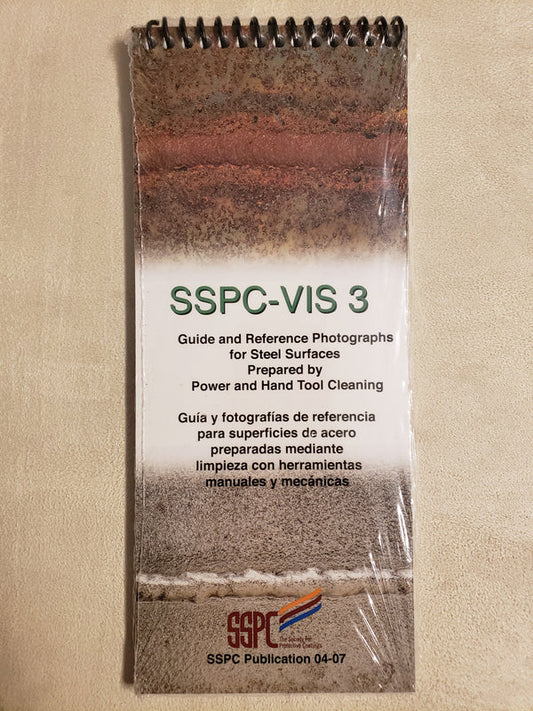 SSPC VIS 3 guide and reference photographs for steel surfaces prepared by power and hand tool cleaning image 0