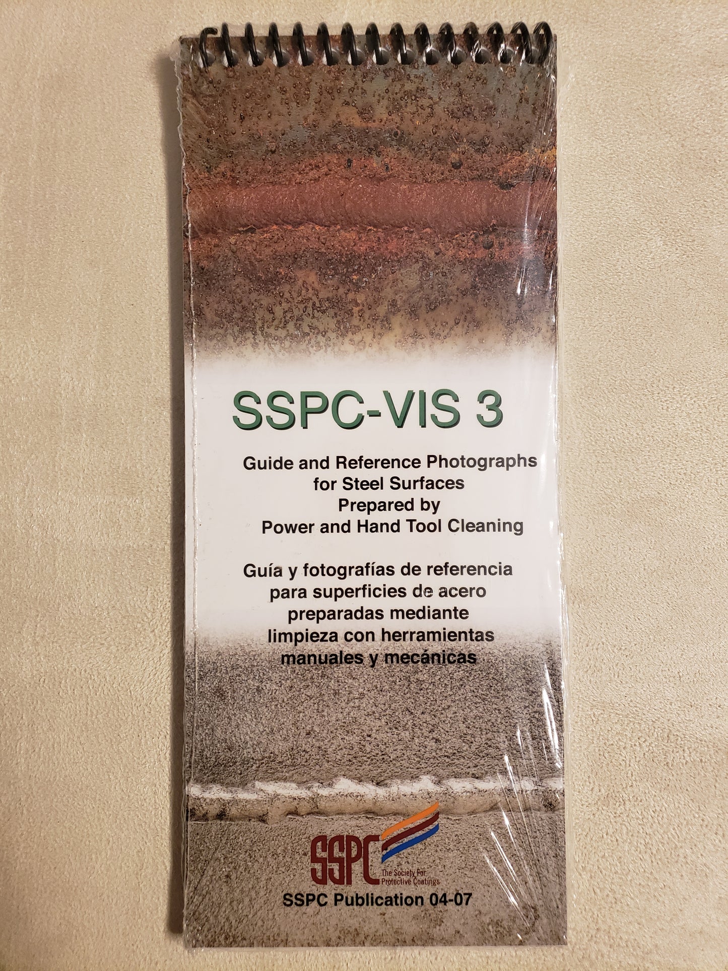 SSPC VIS 3 guide and reference photographs for steel surfaces prepared by power and hand tool cleaning
