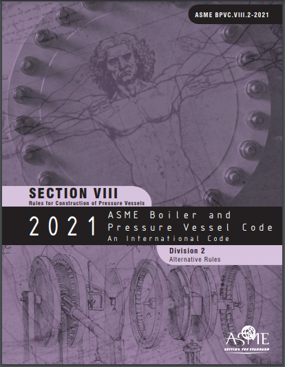 [Pre Order] ASME BPVC.VIII.2-2021 2021 ASME Boiler and Pressure Vessel Code, Section VIII, Division 2: Alternative Rules