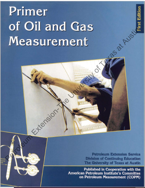 A Primer of Oil and Gas Measurement