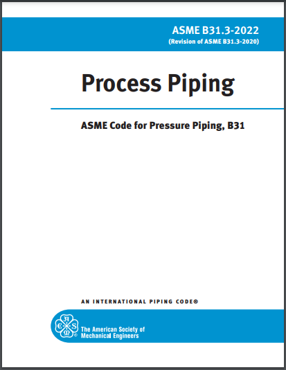 ASME B31.3-2022 Process Piping, Includes Errata (2023)