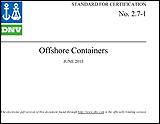 DNV Standard for Certification No 2.7-1 Offshore Containers